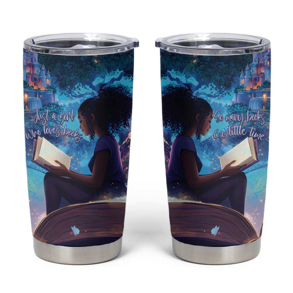 Black Girls Book Lovers Tumbler Cup So Many Books - So Little Time