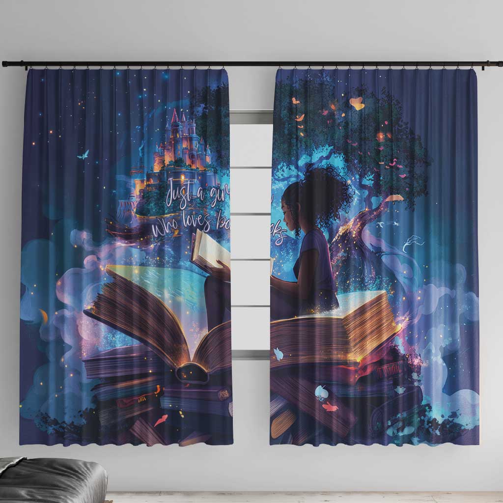 Black Girls Book Lovers Window Curtain So Many Books - So Little Time