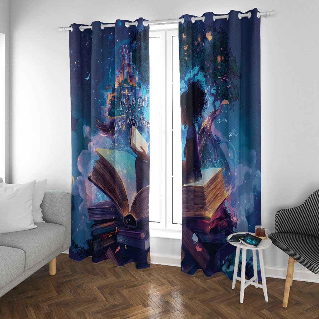 Black Girls Book Lovers Window Curtain So Many Books - So Little Time