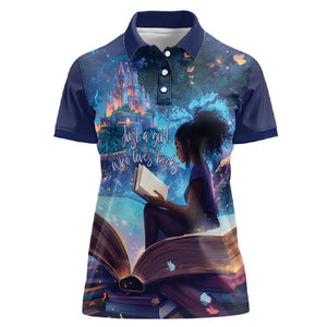 Black Girls Book Lovers Women Polo Shirt So Many Books - So Little Time