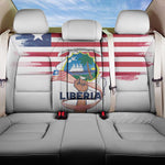 Liberia Flag Day Back Car Seat Cover Coat Of Arms With Map