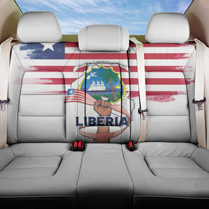 Liberia Flag Day Back Car Seat Cover Coat Of Arms With Map
