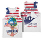 Personalised Liberia Flag Day Basketball Jersey Coat Of Arms With Map - African Pride