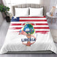 Liberia Flag Day Bedding Set Coat Of Arms With Map