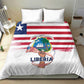 Liberia Flag Day Bedding Set Coat Of Arms With Map