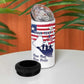 Personalised Liberia Flag Day 4 in 1 Can Cooler Tumbler Coat Of Arms With Map