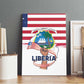 Liberia Flag Day Canvas Wall Art Coat Of Arms With Map