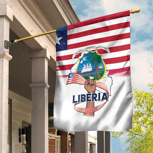 Liberia Flag Day Garden Flag Coat Of Arms With Map