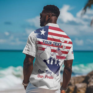 Personalised Liberia Flag Day Hawaiian Shirt Coat Of Arms With Map