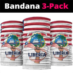 Liberia Flag Day Neck Gaiter Coat Of Arms With Map - African Pride