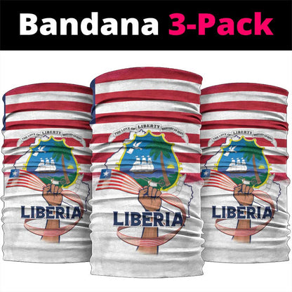 Liberia Flag Day Neck Gaiter Coat Of Arms With Map - African Pride