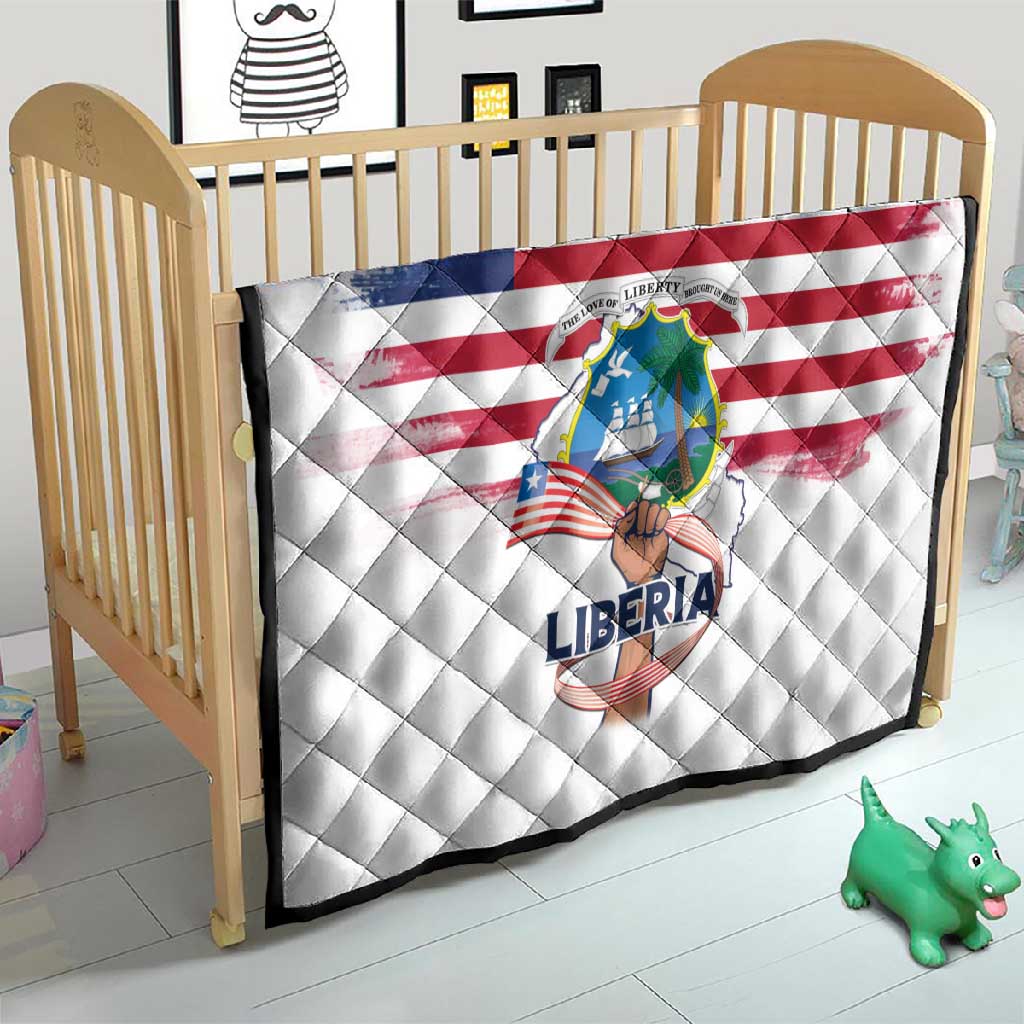 Liberia Flag Day Quilt Coat Of Arms With Map