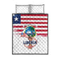 Liberia Flag Day Quilt Bed Set Coat Of Arms With Map