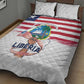 Liberia Flag Day Quilt Bed Set Coat Of Arms With Map