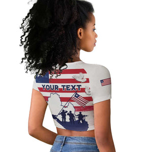 Personalised Liberia Flag Day Raglan Cropped T shirt Coat Of Arms With Map