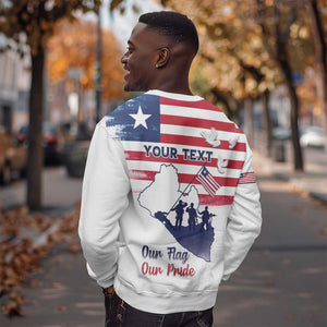 Personalised Liberia Flag Day Sweatshirt Coat Of Arms With Map