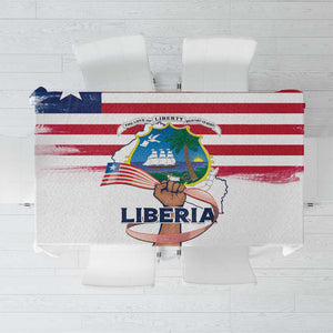 Liberia Flag Day Tablecloth Coat Of Arms With Map