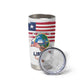 Personalised Liberia Flag Day Tumbler Cup Coat Of Arms With Map