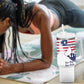 Personalised Liberia Flag Day Tumbler With Handle Coat Of Arms With Map
