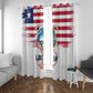 Liberia Flag Day Window Curtain Coat Of Arms With Map