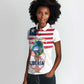 Personalised Liberia Flag Day Women Polo Shirt Coat Of Arms With Map