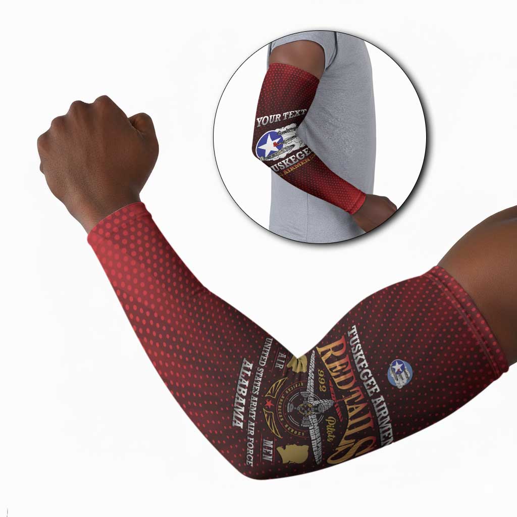 Personalized Red Tails Legacy Arm Sleeves Tuskegee Airmen WWII Heroes