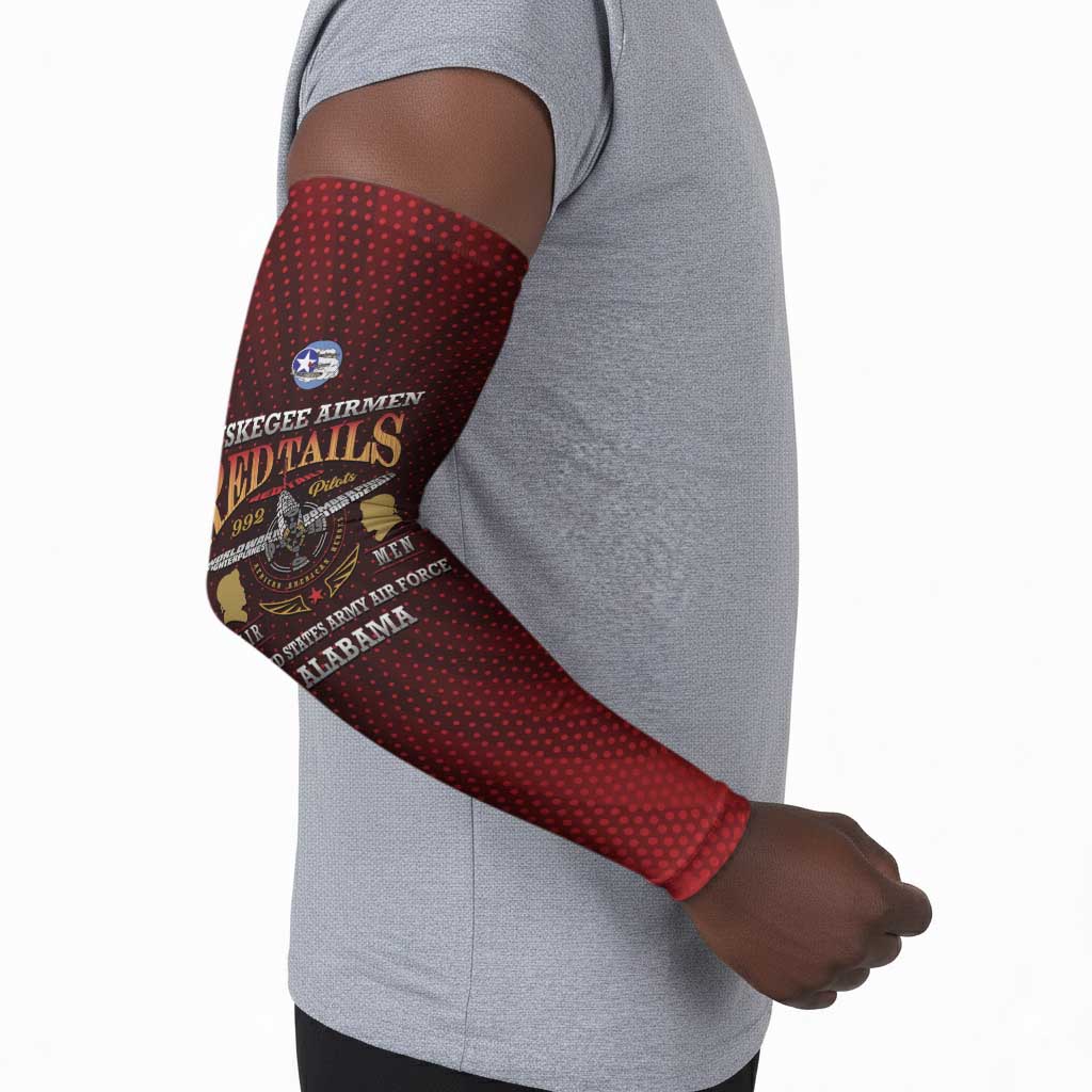 Personalized Red Tails Legacy Arm Sleeves Tuskegee Airmen WWII Heroes