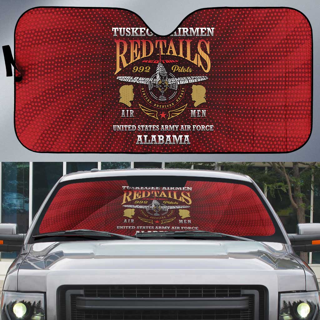 Red Tails Legacy Auto Sun Shade Tuskegee Airmen WWII Heroes