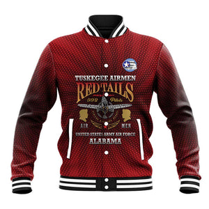 Personalized Tuskegee Red Tails Airmen Baseball Jacket WWII Legacy Tribute - African Pride