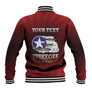 Personalized Tuskegee Red Tails Airmen Baseball Jacket WWII Legacy Tribute - African Pride