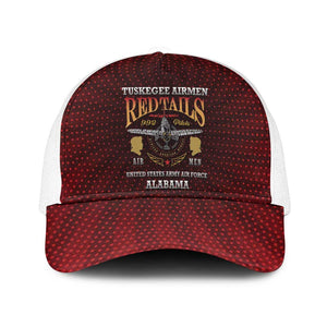 Tuskegee Red Tails Airmen Baseball Net Cap WWII Legacy Tribute - African Pride
