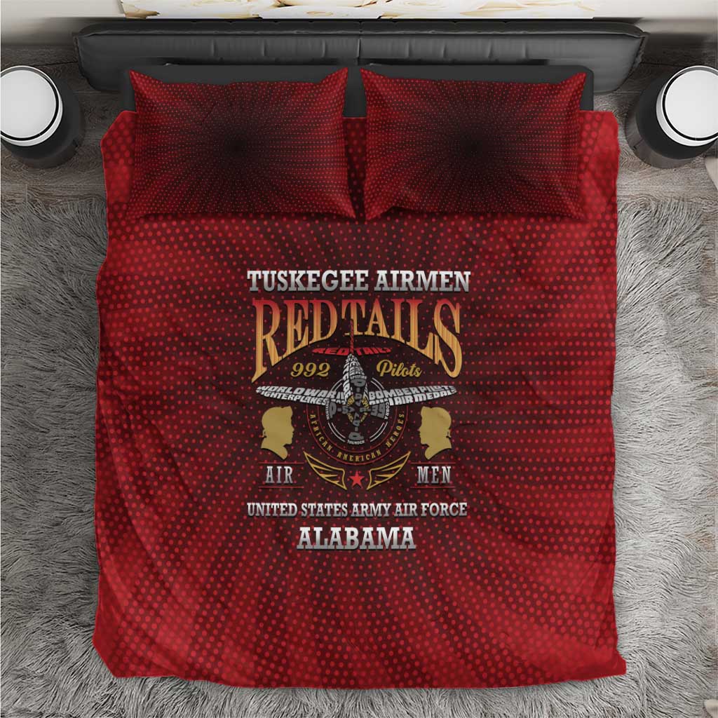 Tuskegee Red Tails Airmen Bedding Set WWII Legacy Tribute - African Pride