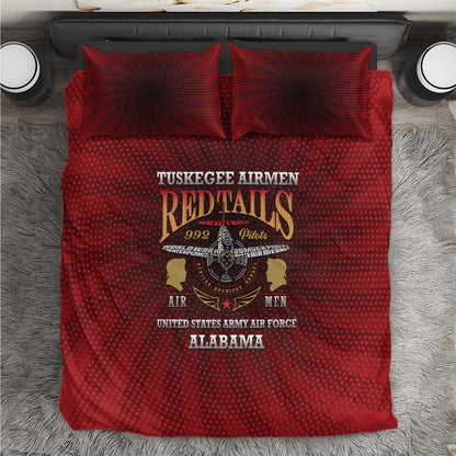 Tuskegee Red Tails Airmen Bedding Set WWII Legacy Tribute - African Pride