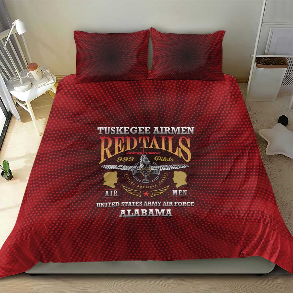 Tuskegee Red Tails Airmen Bedding Set WWII Legacy Tribute - African Pride