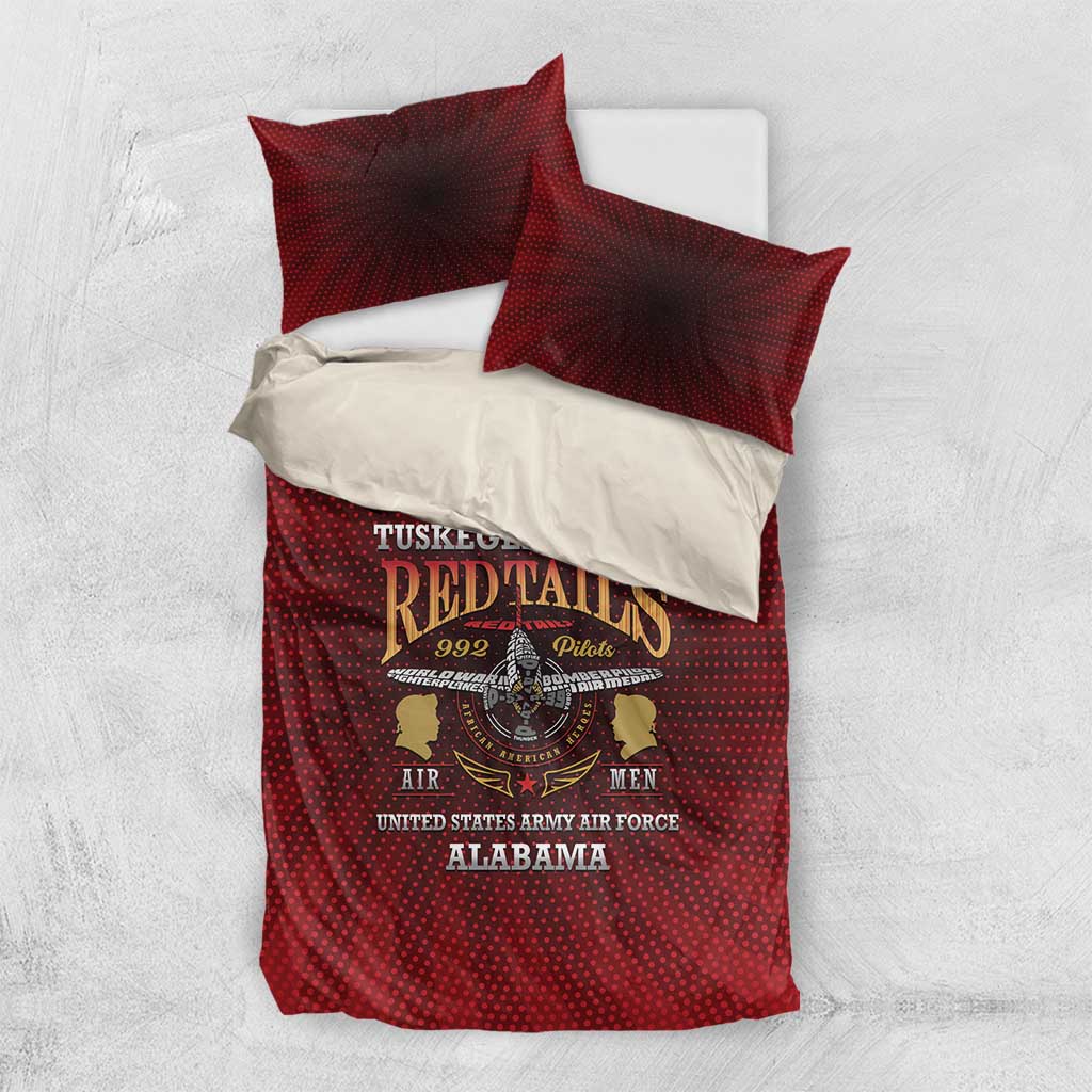 Tuskegee Red Tails Airmen Bedding Set WWII Legacy Tribute - African Pride