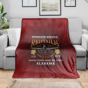 Tuskegee Red Tails Airmen Blanket WWII Legacy Tribute - African Pride
