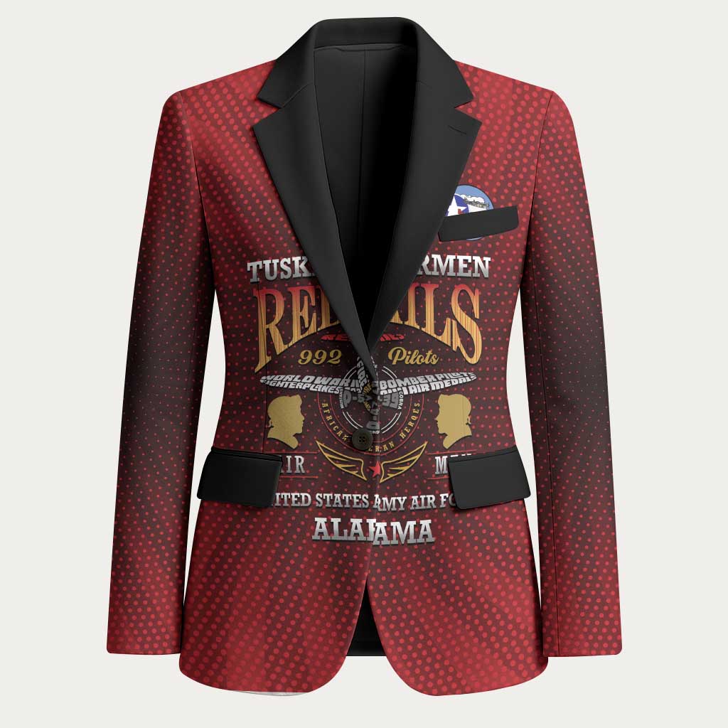 Personalized Red Tails Legacy Blazer Tuskegee Airmen WWII Heroes