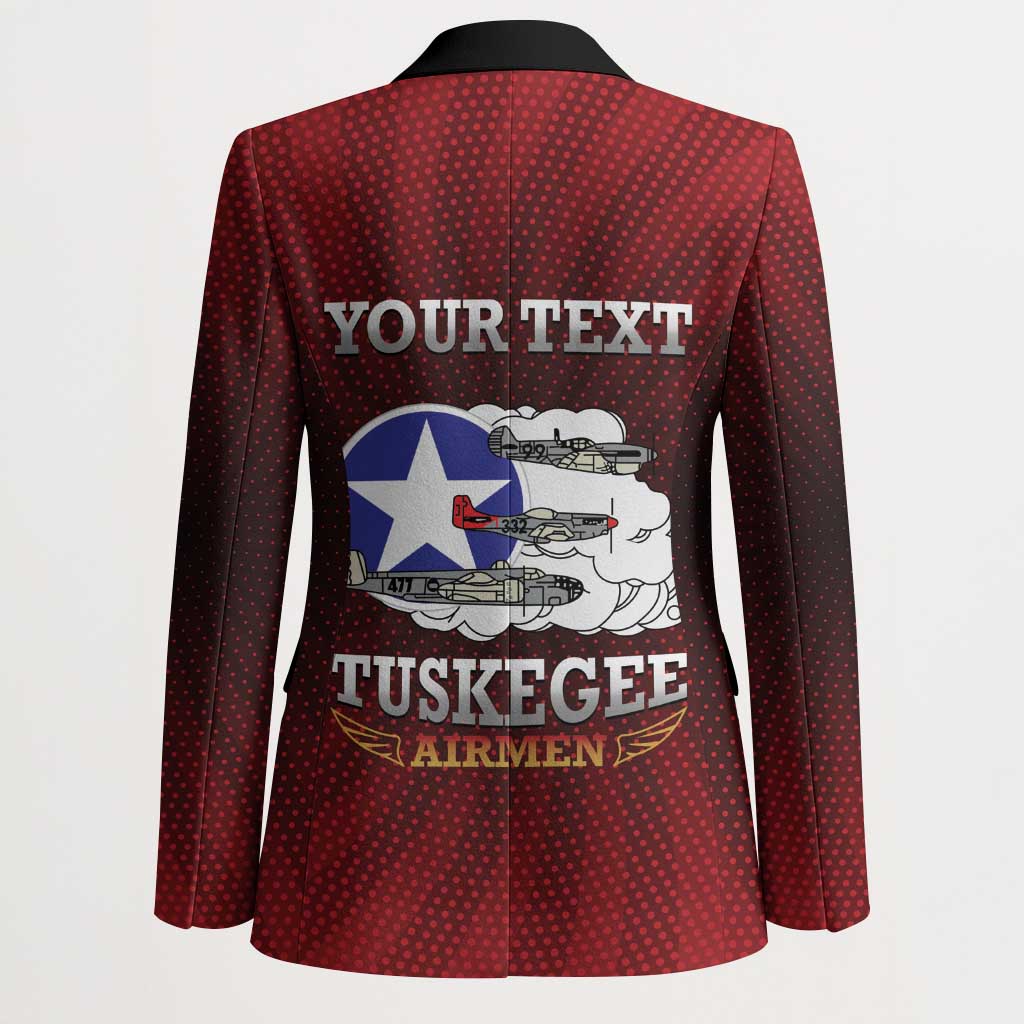 Personalized Red Tails Legacy Blazer Tuskegee Airmen WWII Heroes