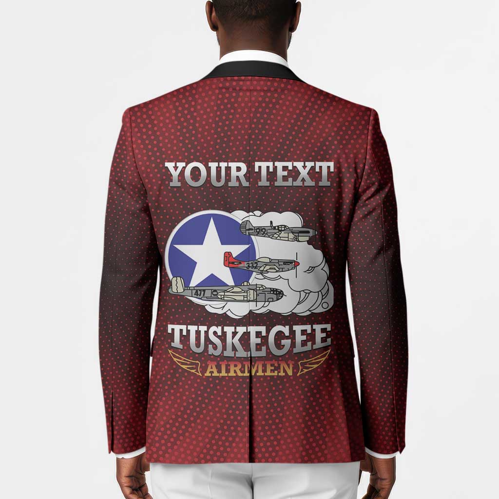Personalized Red Tails Legacy Blazer Tuskegee Airmen WWII Heroes