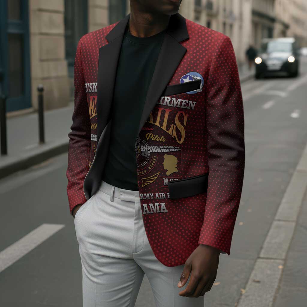 Personalized Red Tails Legacy Blazer Tuskegee Airmen WWII Heroes
