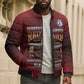 Personalized Red Tails Legacy Bomber Puffer Jacket Tuskegee Airmen WWII Heroes