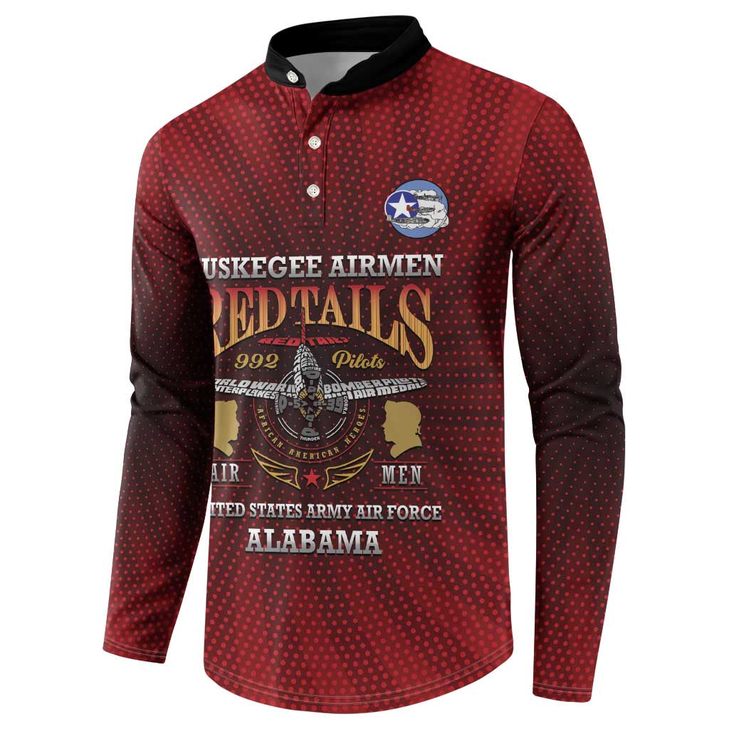 Personalized Red Tails Legacy Button Sweatshirt Tuskegee Airmen WWII Heroes