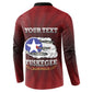 Personalized Red Tails Legacy Button Sweatshirt Tuskegee Airmen WWII Heroes