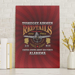 Tuskegee Red Tails Airmen Canvas Wall Art WWII Legacy Tribute - African Pride
