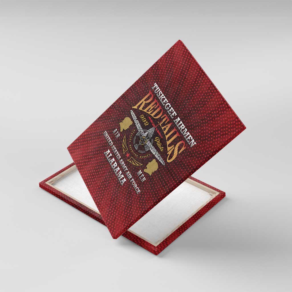 Tuskegee Red Tails Airmen Canvas Wall Art WWII Legacy Tribute - African Pride