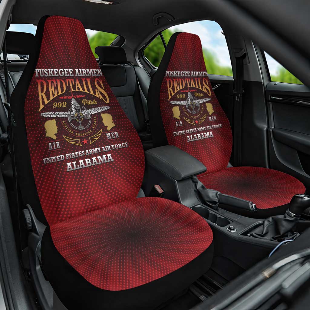 Tuskegee Red Tails Airmen Car Seat Cover WWII Legacy Tribute - African Pride