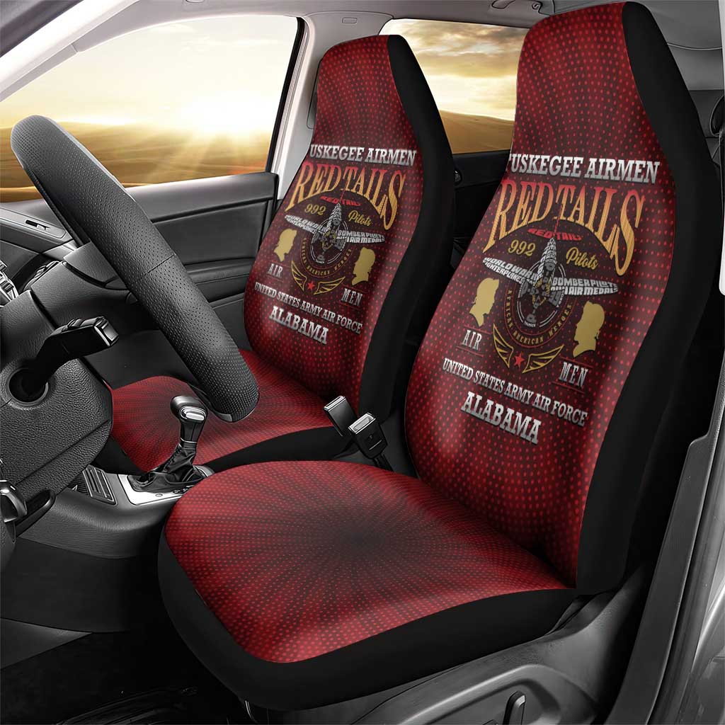 Tuskegee Red Tails Airmen Car Seat Cover WWII Legacy Tribute - African Pride