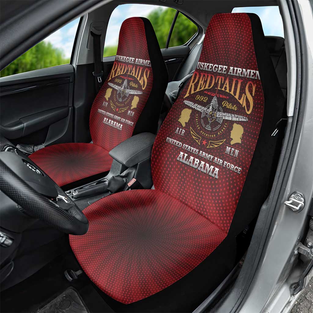 Tuskegee Red Tails Airmen Car Seat Cover WWII Legacy Tribute - African Pride