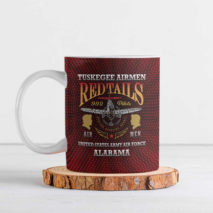 Personalized Red Tails Legacy Ceramic Mug Tuskegee Airmen WWII Heroes