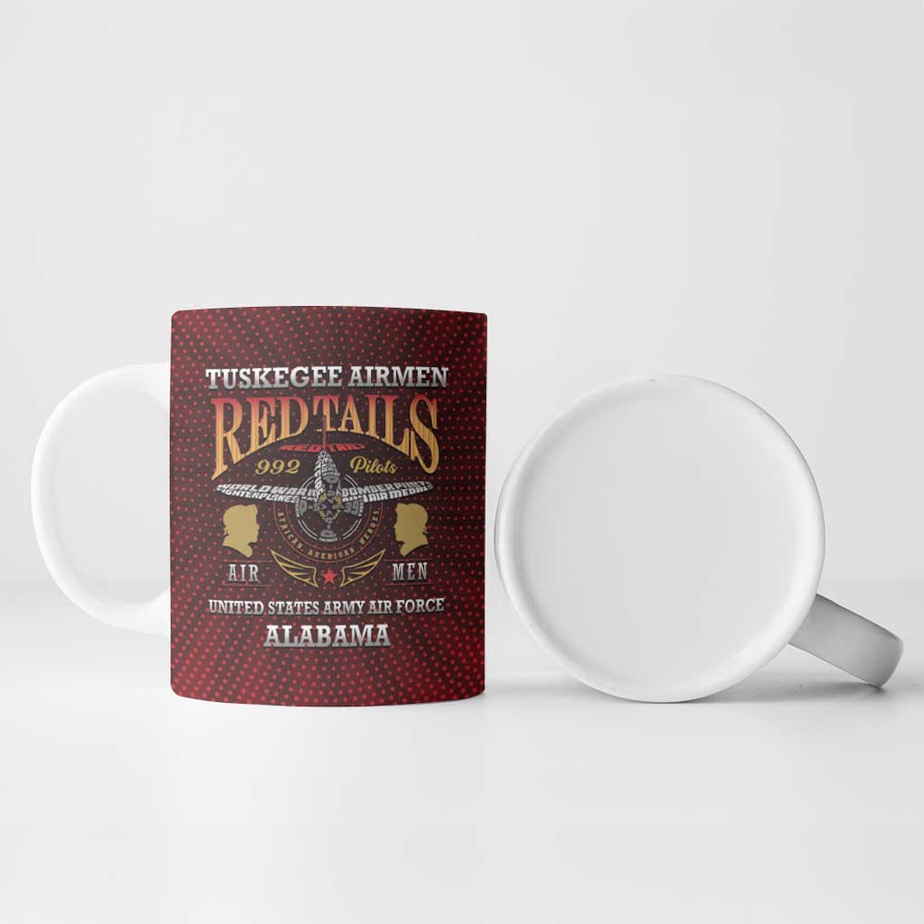 Personalized Red Tails Legacy Ceramic Mug Tuskegee Airmen WWII Heroes